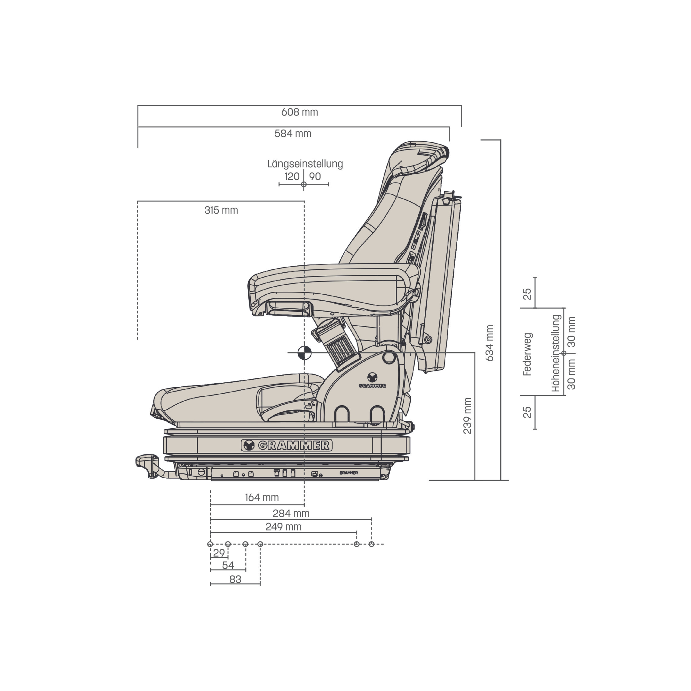 Grammer PRIMO XL STOFF 12 V