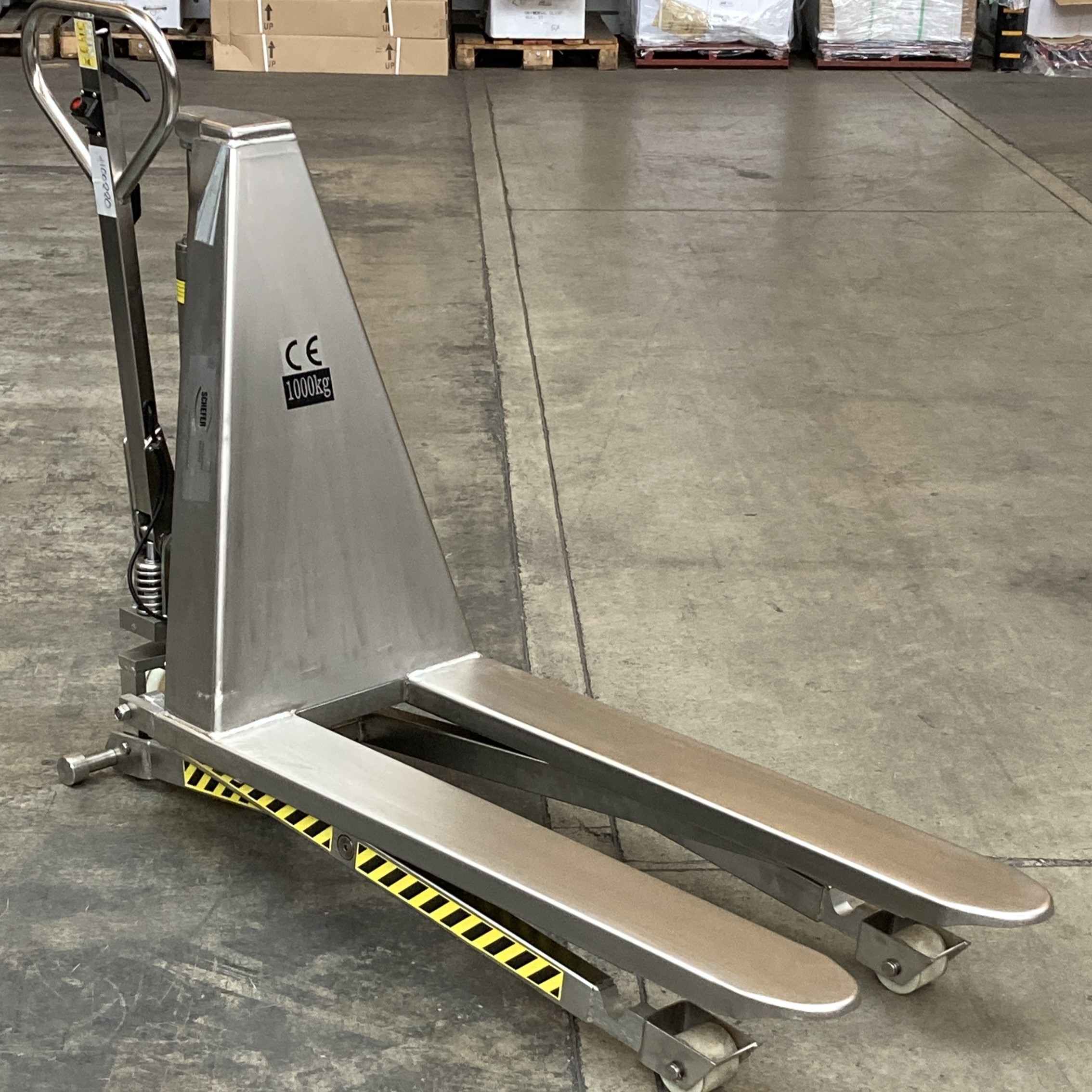 Scherenhubwagen Semi-Elektrisch Edelstahl 1000kg PLUS+ GEBRAUCHT