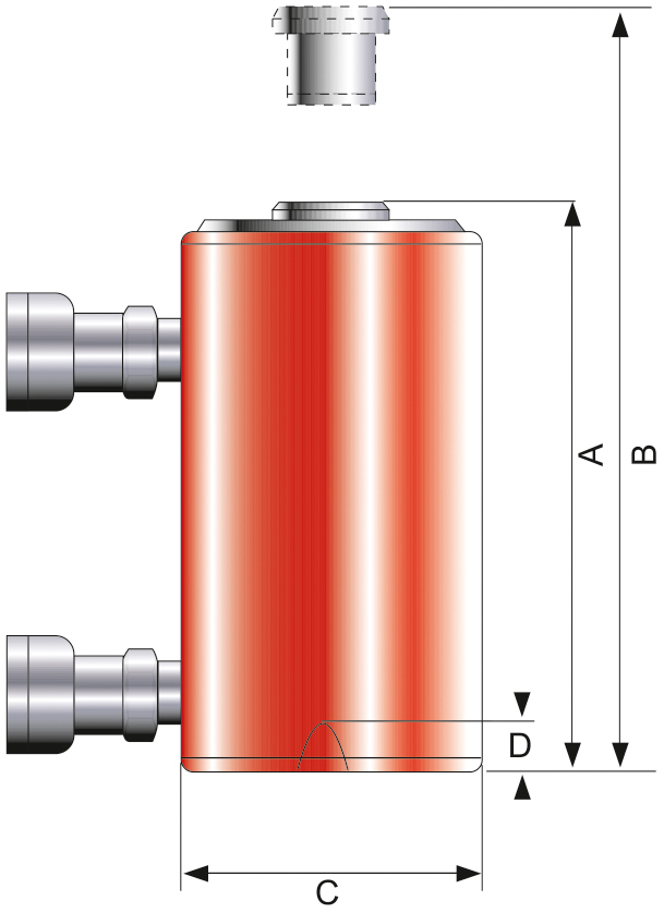 Hydraulik-Zylinder doppeltwirkend STANDARD