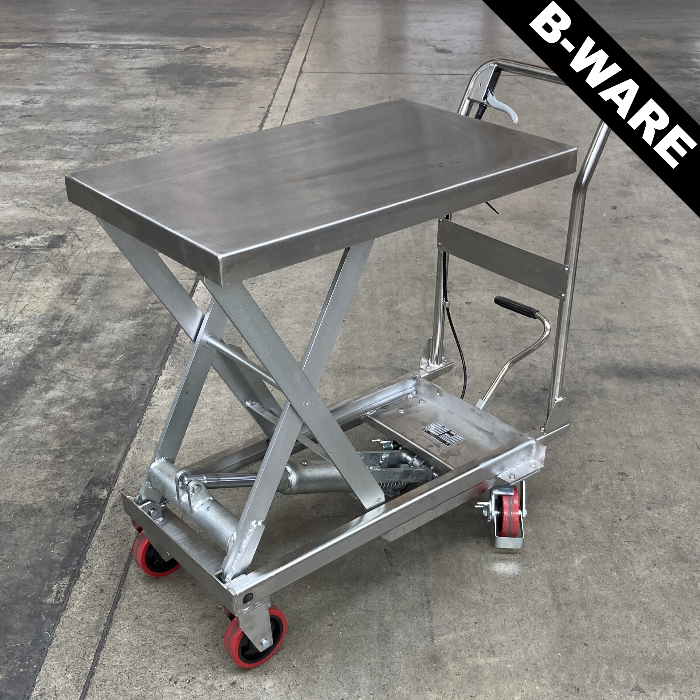 Mobiler Hubtisch Edelstahl PLUS+ GEBRAUCHT