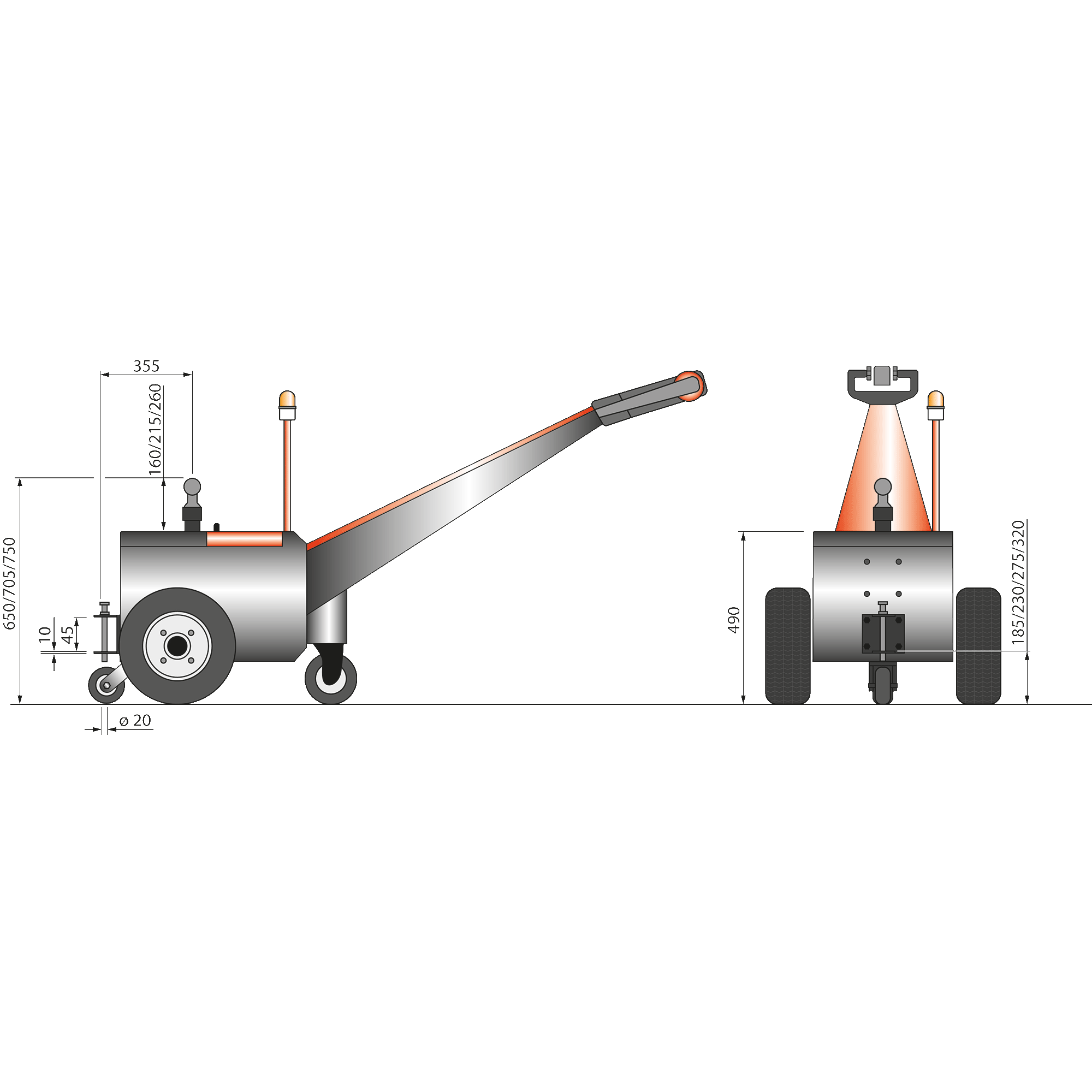 Elektroschlepper 2500kg PLUS+