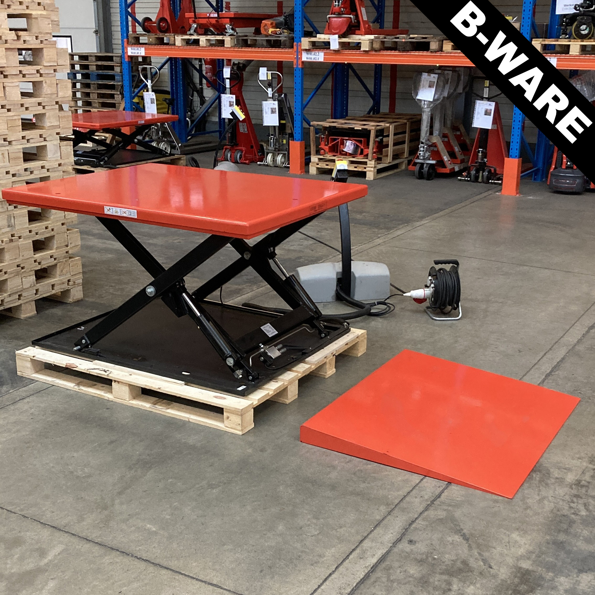 Flachscherenhubtisch Hydraulisch BASIC GERBAUCHT