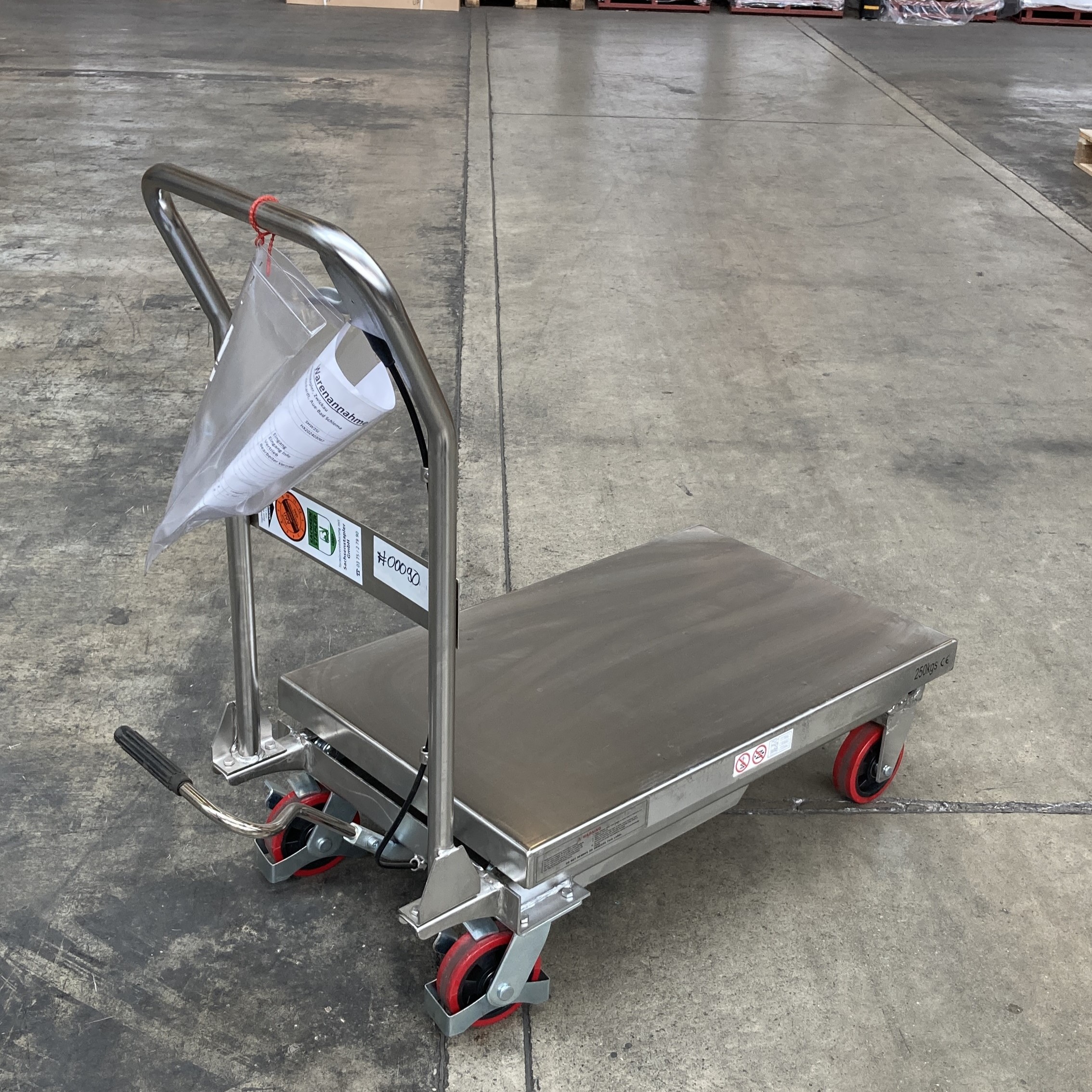 Mobiler Hubtisch Edelstahl PLUS+ GEBRAUCHT