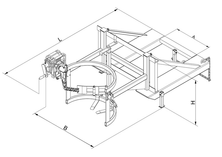 Fasskipper für Gabelstapler STANDARD