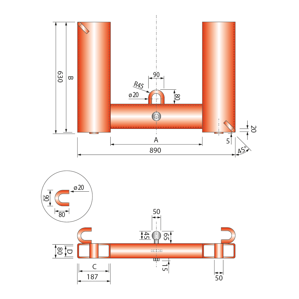Rangierhilfe STANDARD 2500kg   