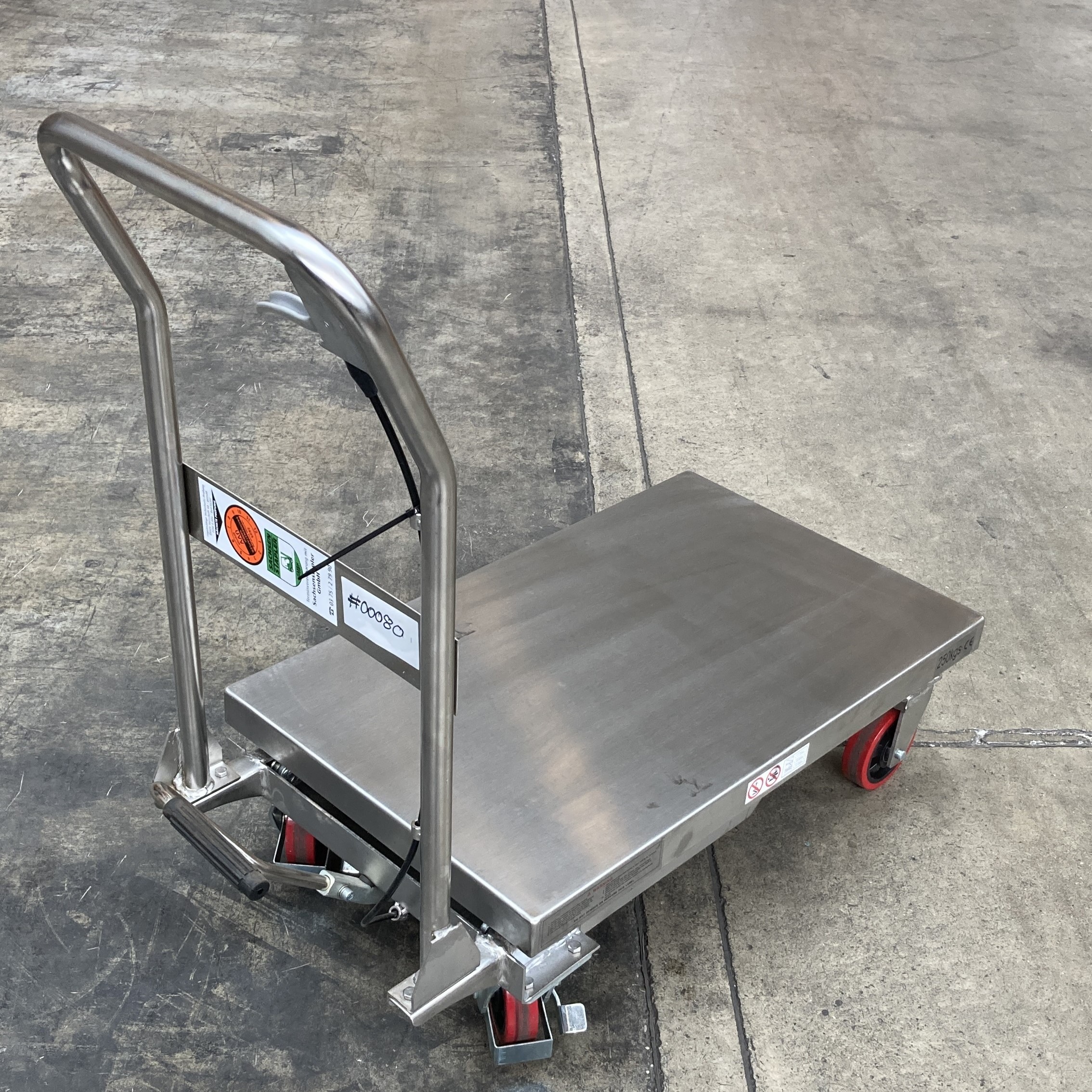 Mobiler Hubtisch Edelstahl PLUS+ GEBRAUCHT