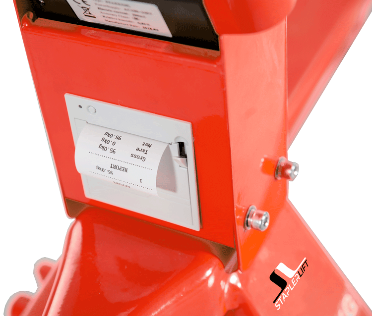 Wiegehubwagen 2500kg STANDARD - Farbe: rot