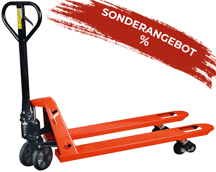 Gabelhubwagen BASIC Gummi / Tandem PU