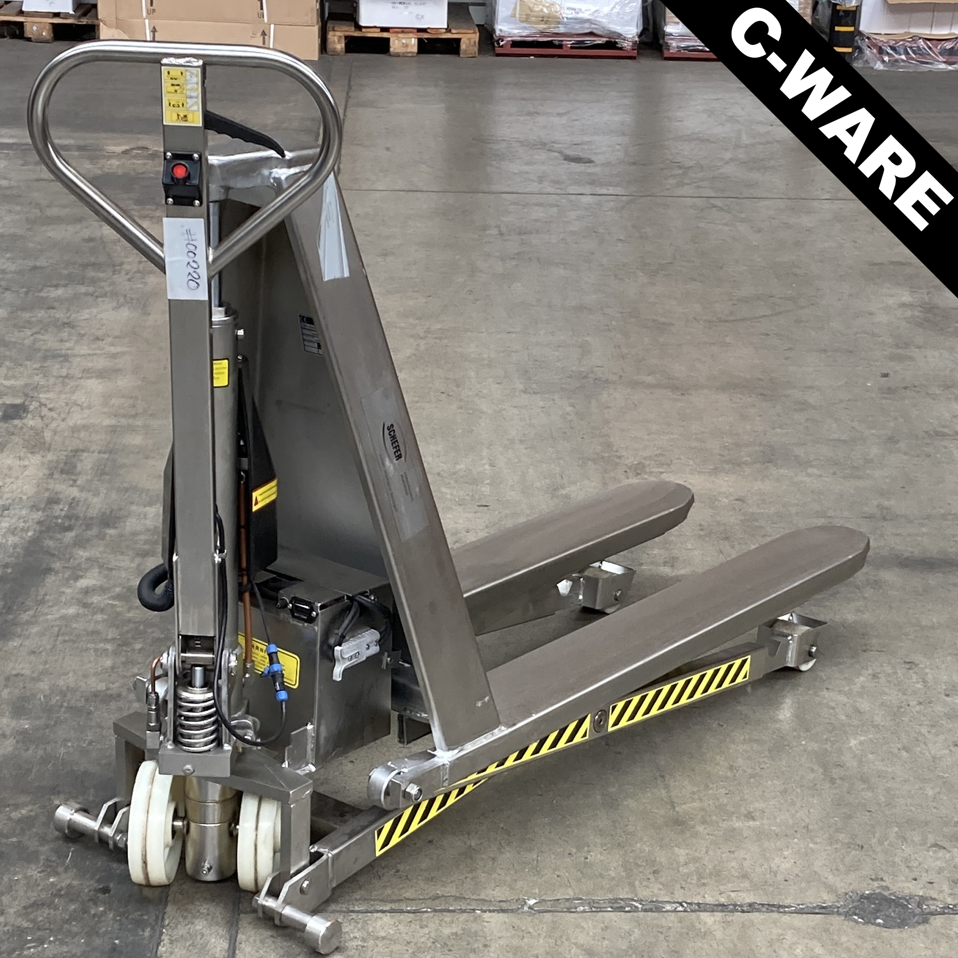 Scherenhubwagen Semi-Elektrisch Edelstahl 1000kg PLUS+ GEBRAUCHT