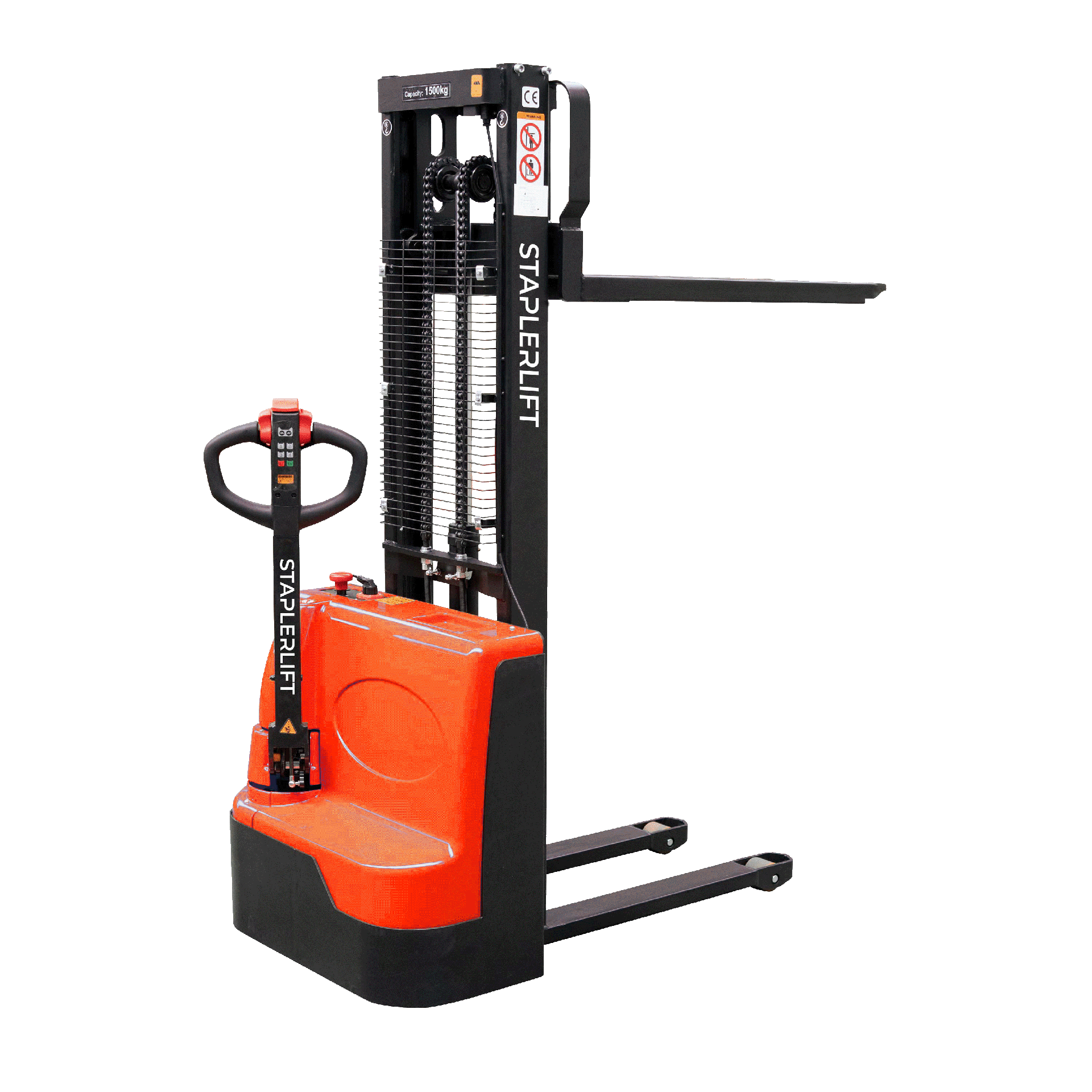 Elektro-Deichselstapler 1500kg STANDARD Hubhöhe 1600mm Farbe: rot
