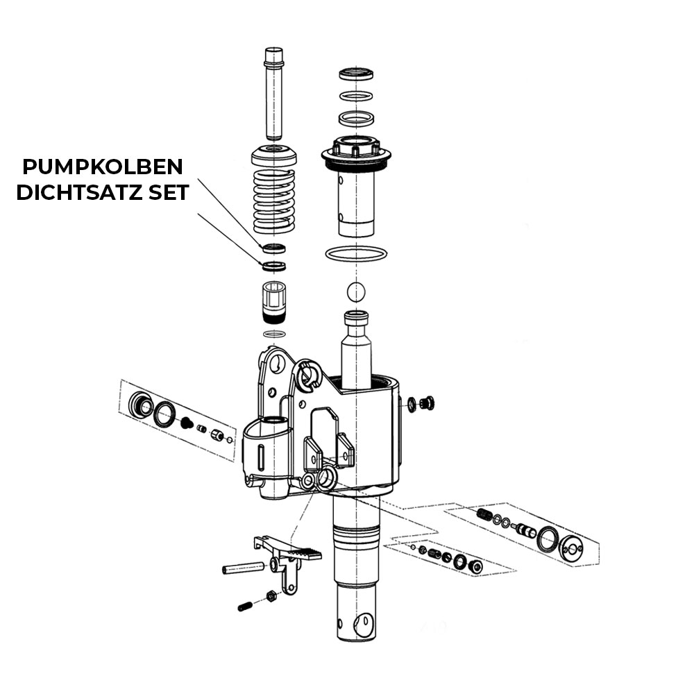 Pumpkolben Dichtsatz Set für Hubwagen