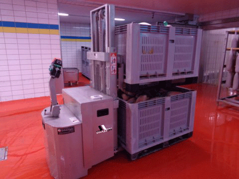 Elektro-Deichselstapler Edelstahl mit Initialhub 2000kg PLUS+