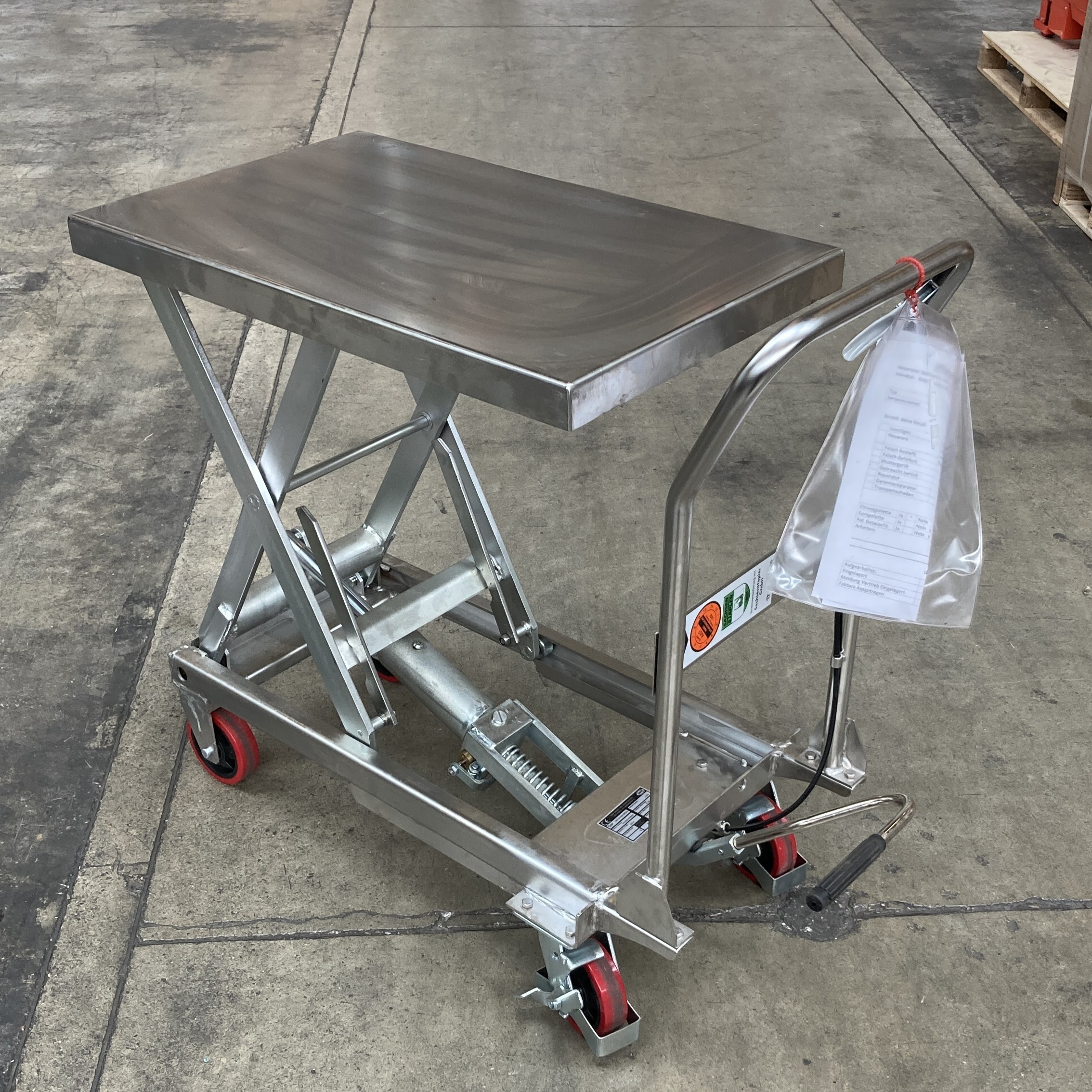 Mobiler Hubtisch Edelstahl PLUS+ GEBRAUCHT