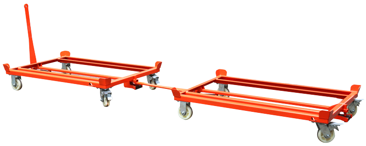 Paletten-Fahrgestell mit Verbindungsstange STANDARD