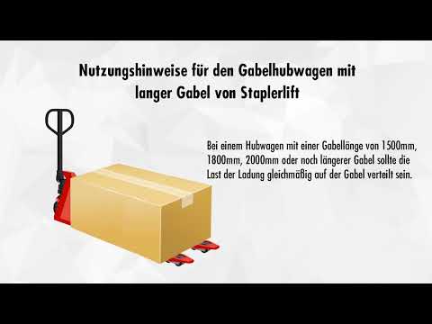 Gabelhubwagen 2000kg mit langer Gabel STANDARD 2000mm